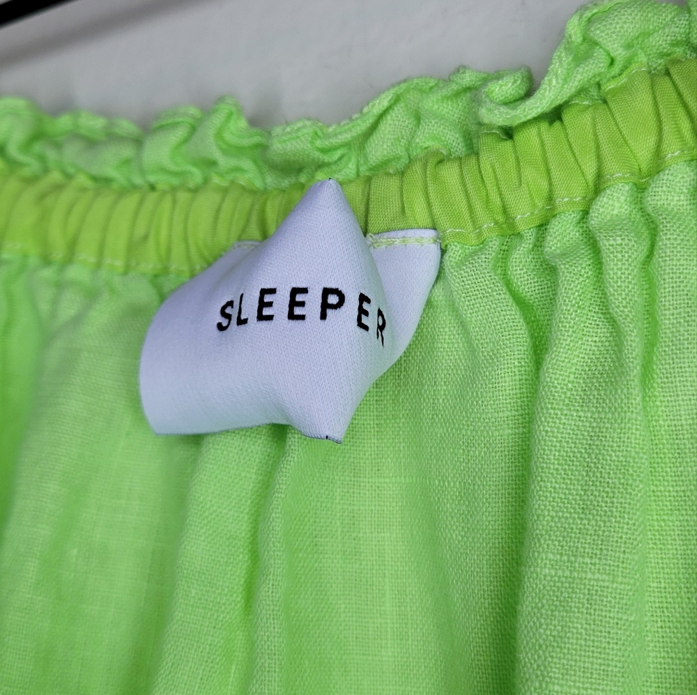 Sleeper lime green lounge dress,  one size - Picture 7 of 10